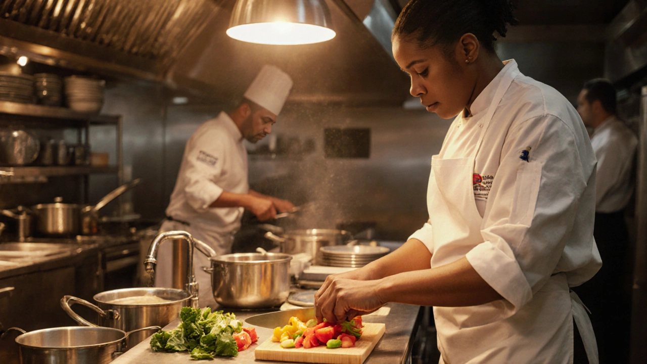 Salario de un ayudante de cocina en EE.UU.: cifras 2025 y factores que lo determinan