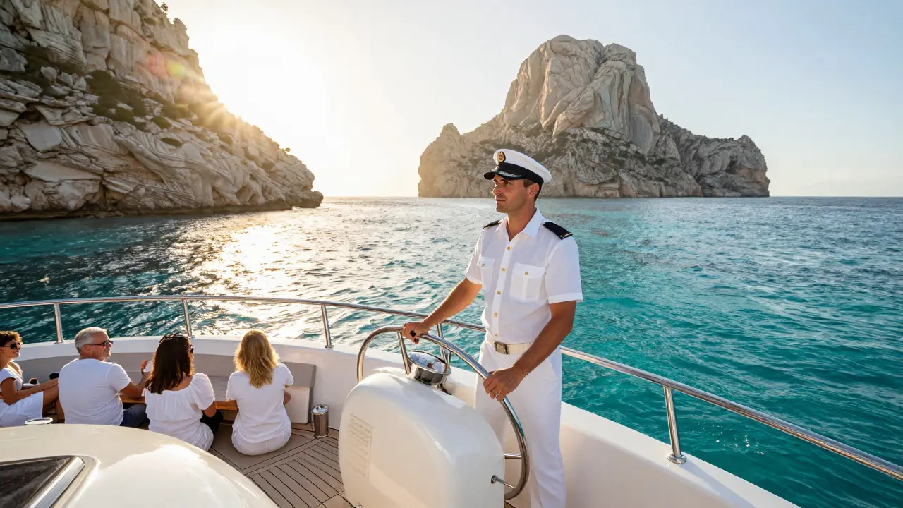 ¿Cuánto cobra un patrón de barco en Ibiza? Precios reales y lo que debes saber antes de alquilar