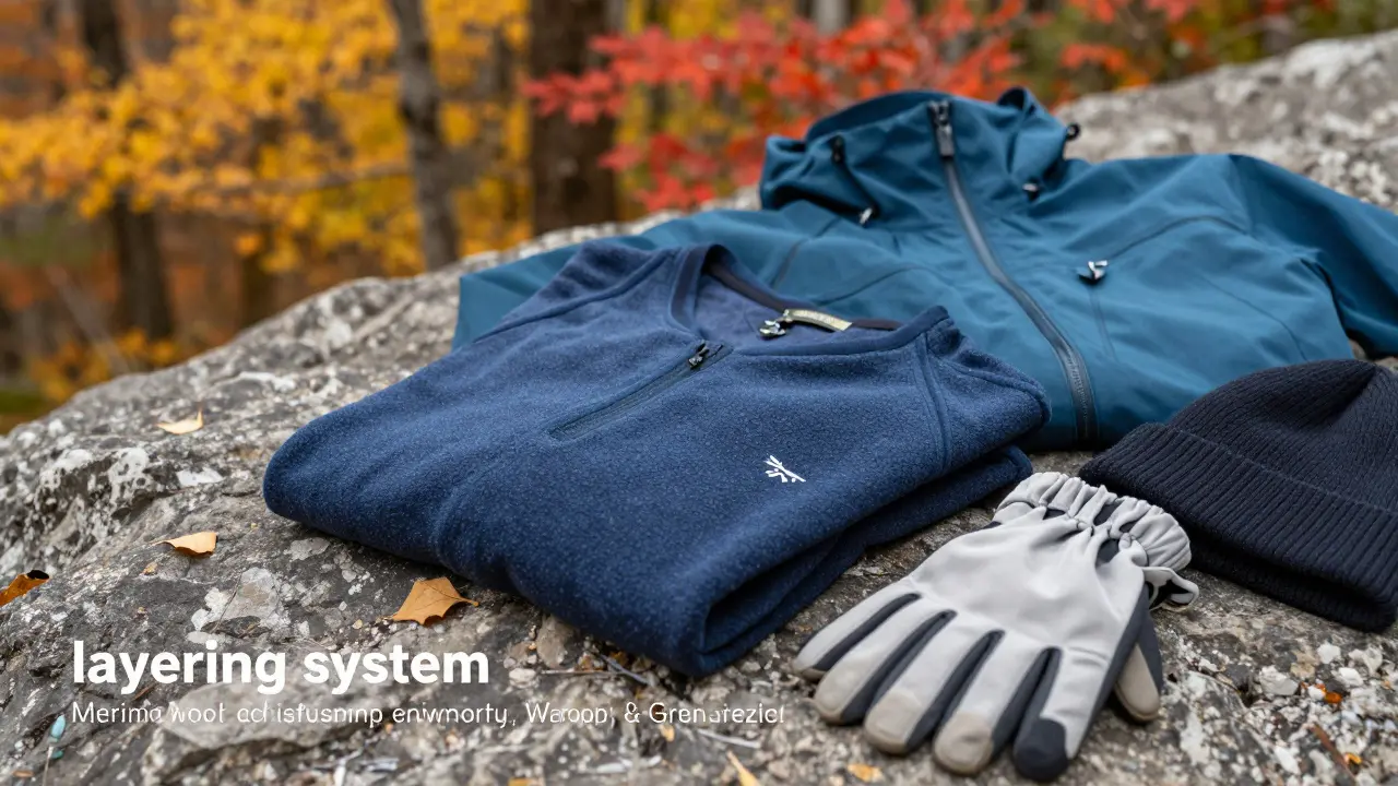 Equipamiento técnico de senderismo: capas de ropa para el clima variable