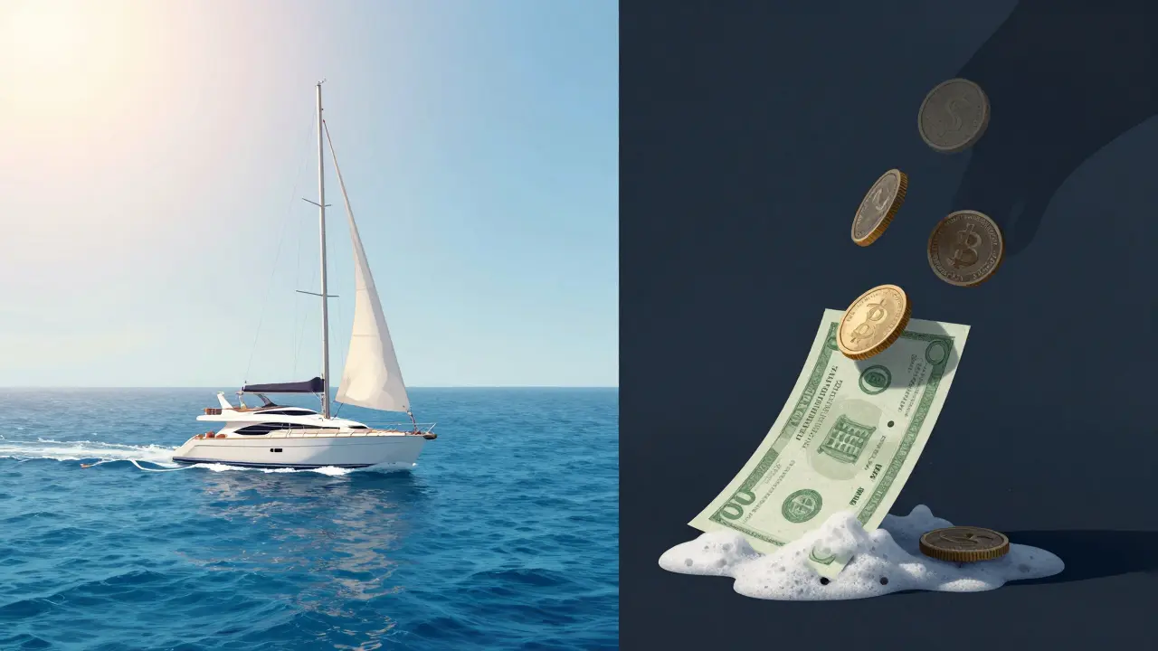 Ilustración conceptual que contrasta la navegación con los costes
