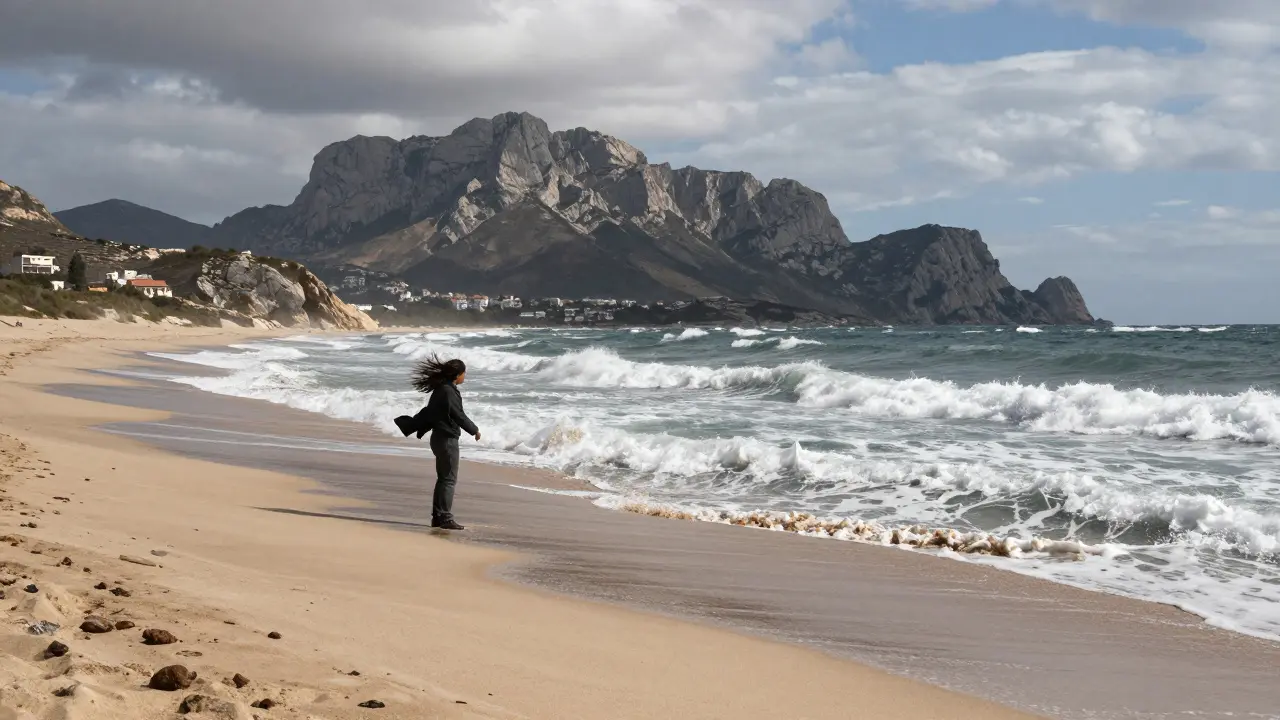 Efecto del viento Tramontana en la costa mallorquina