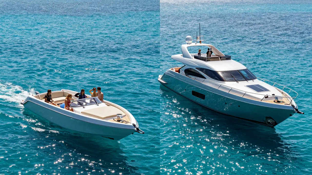 Barco vs Yate: Diferencias clave, precios reales y qué alquilar en Ibiza