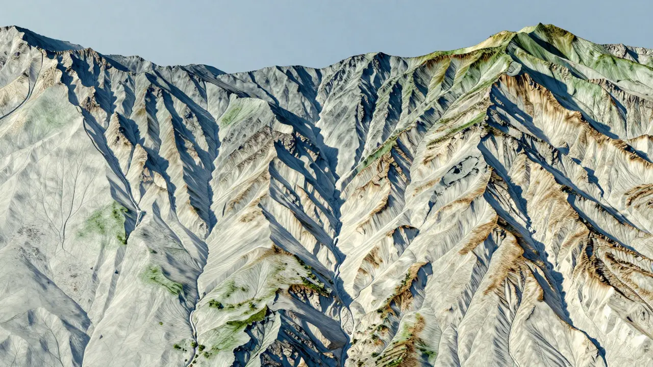 Ilustración del ancho variable de los Pirineos mostrando sus tres secciones geográficas distintas
