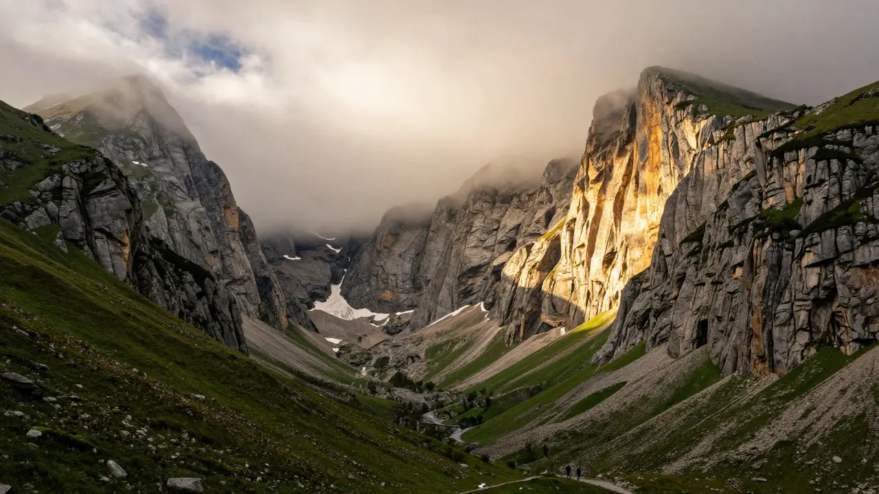Las verticales paredes del Circo de Gavarnie junto al Monte Perdido en los Pirineos
