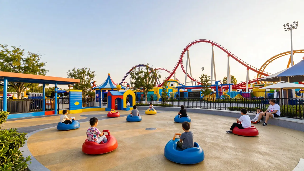 Zona de juegos infantil segura en Warner Bros. Park